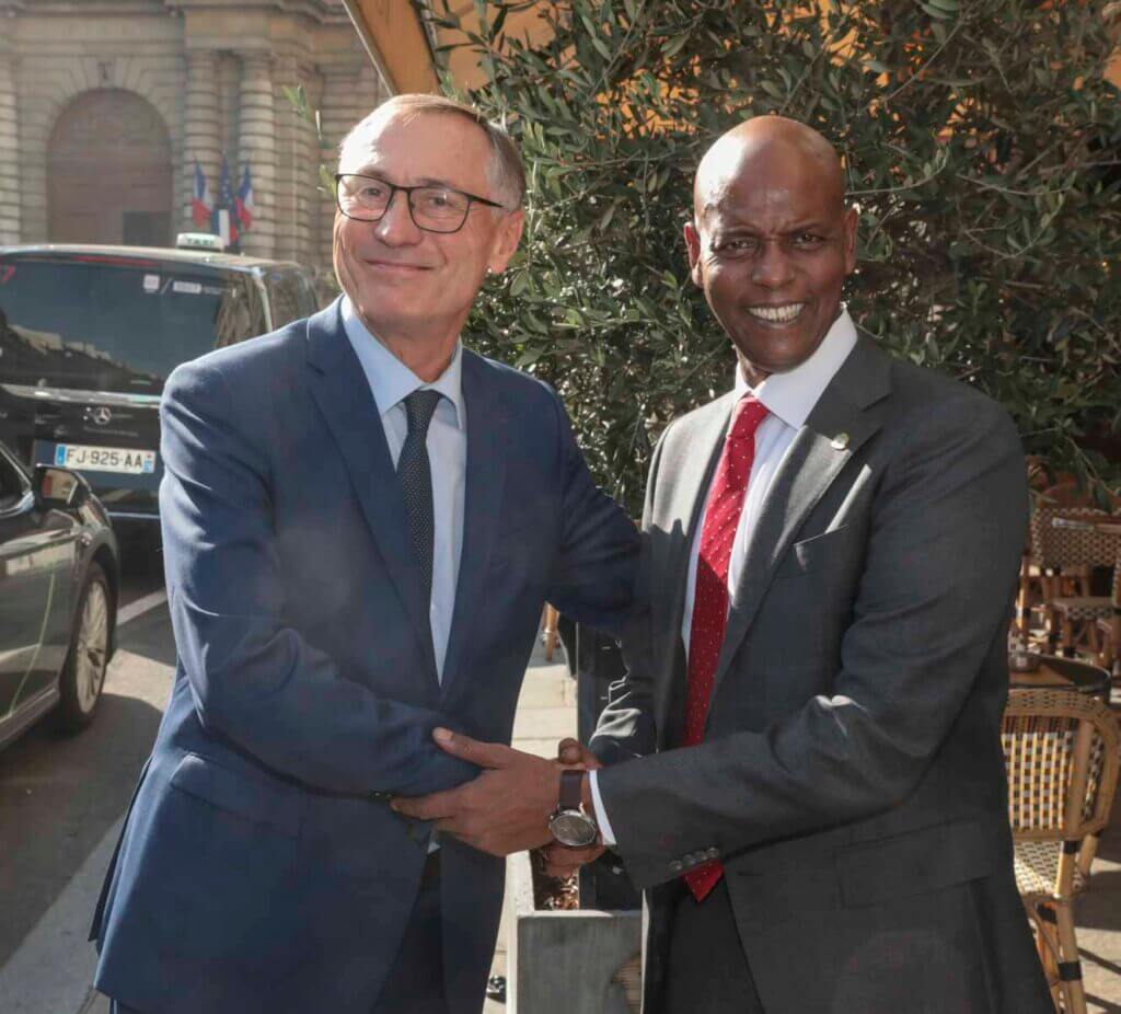 Abshir Ferro meets French Senator Jean-Marie Bockel