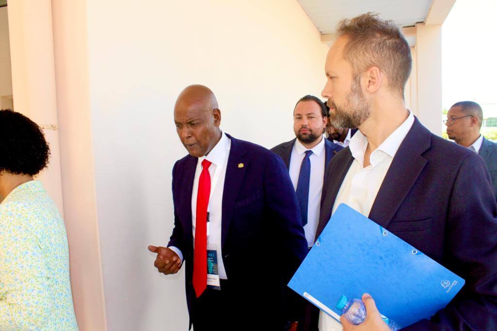 Abshir Ferro briefing international journalists