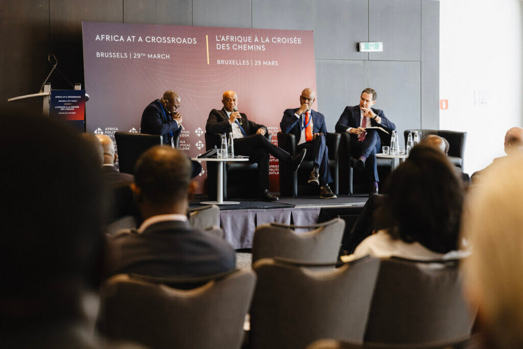 Abshir Ferro delivering his remarks at the Africa Political Outlook 2024