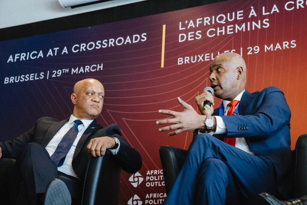 Abshir Ferro delivering his remarks at the Africa Political Outlook 2024